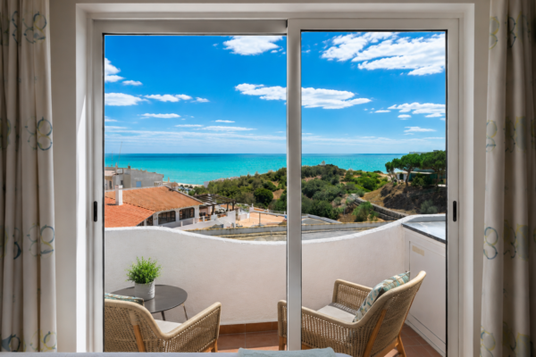 bedroom sea views