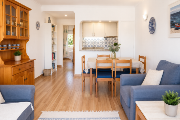 living room and kitchen